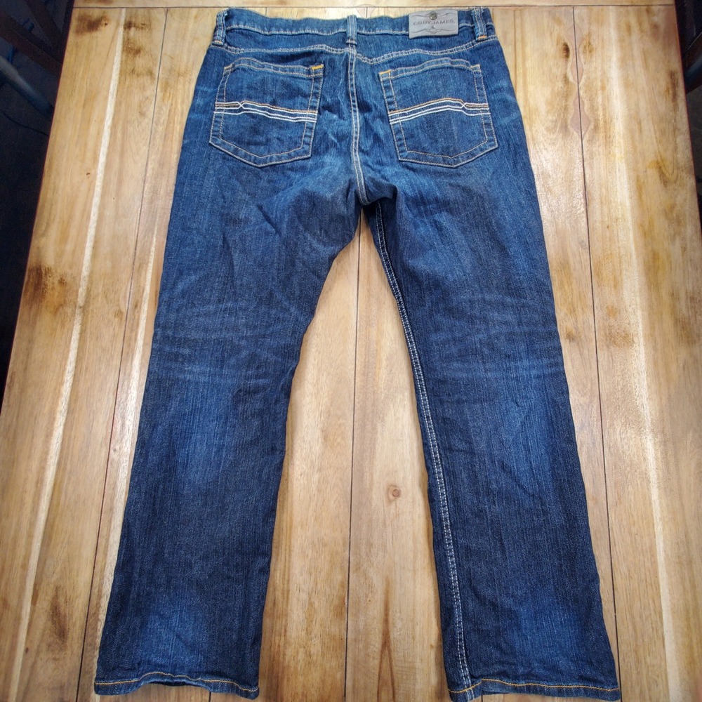 Cody James Jeans Men 36x30 Dark Blue Straight Leg Western Stretch CJSU20J24 - Picture 2 of 8